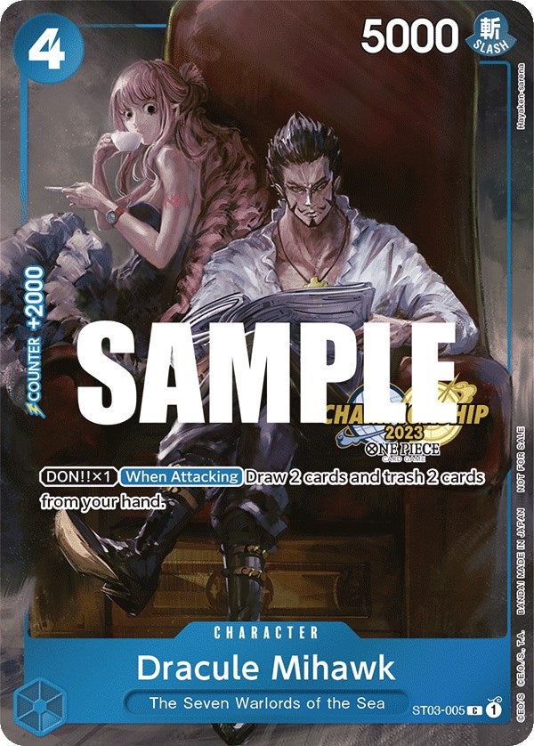 Dracule Mihawk (CS 2023 Celebration Pack) [One Piece Promotion Cards] | Arkham Games and Comics