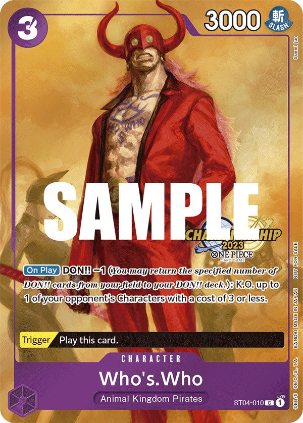 Who's.Who (CS 2023 Celebration Pack) [One Piece Promotion Cards] | Arkham Games and Comics