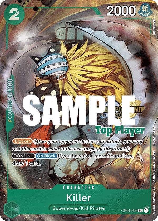 Killer (CS 2023 Top Players Pack) [One Piece Promotion Cards] | Arkham Games and Comics