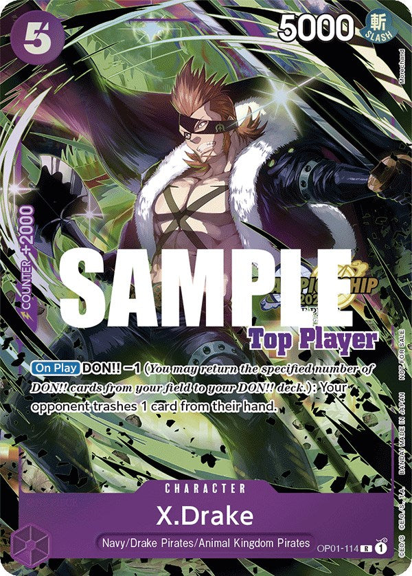 X.Drake (CS 2023 Top Players Pack) [One Piece Promotion Cards] | Arkham Games and Comics