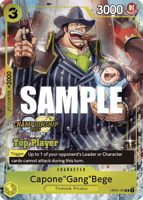 Capone"Gang"Bege (CS 2023 Top Players Pack) [One Piece Promotion Cards] | Arkham Games and Comics