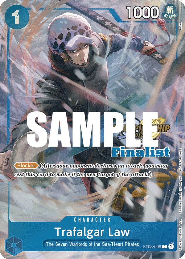 Trafalgar Law (CS 2023 Top Players Pack) [Finalist] [One Piece Promotion Cards] | Arkham Games and Comics