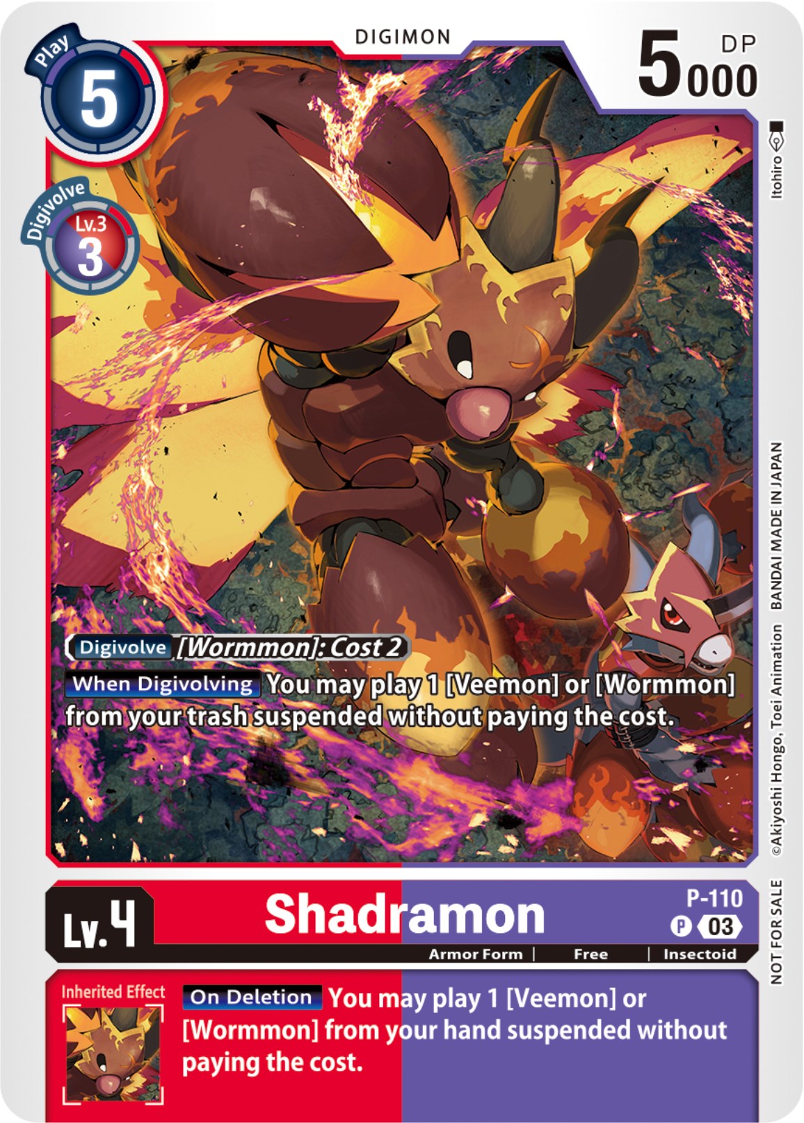 Shadramon [P-110] (3rd Anniversary Survey Pack) [Promotional Cards] | Arkham Games and Comics