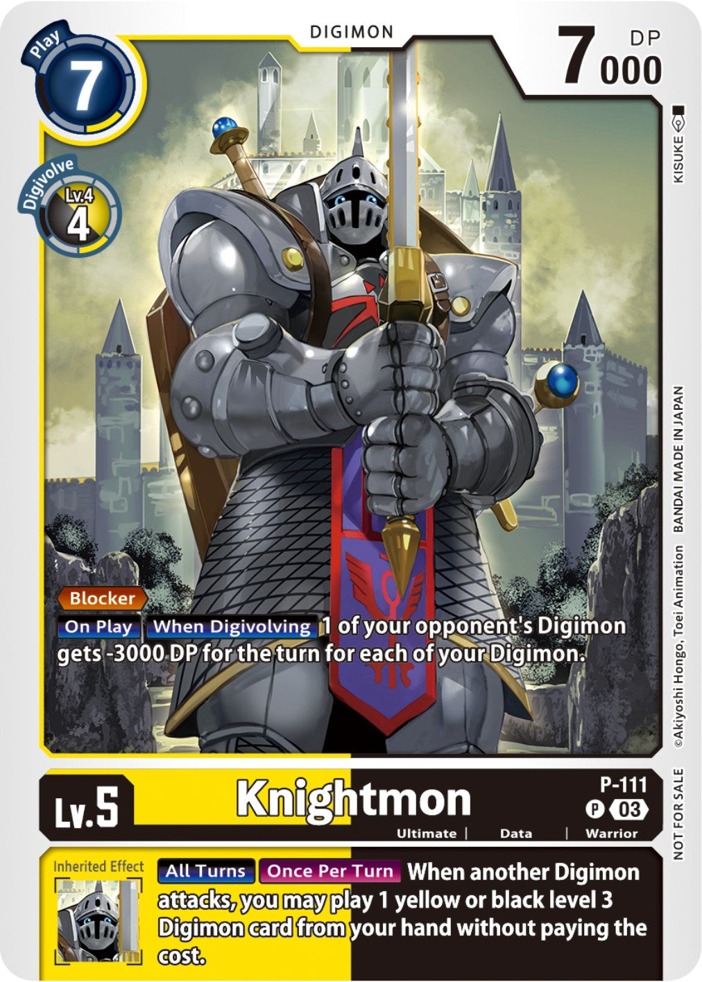 Knightmon [P-111] (3rd Anniversary Survey Pack) [Promotional Cards] | Arkham Games and Comics