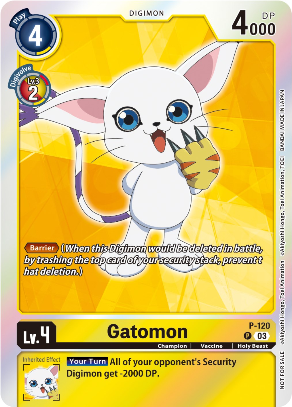 Gatomon [P-120] (Tamer Party Pack -The Beginning- Ver. 2.0) [Promotional Cards] | Arkham Games and Comics