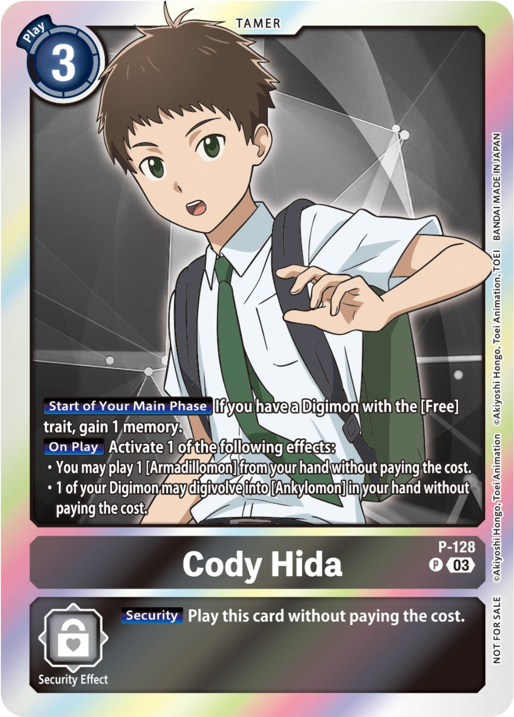 Cody Hida [P-128] (Tamer Party Pack -The Beginning- Ver. 2.0) [Promotional Cards] | Arkham Games and Comics