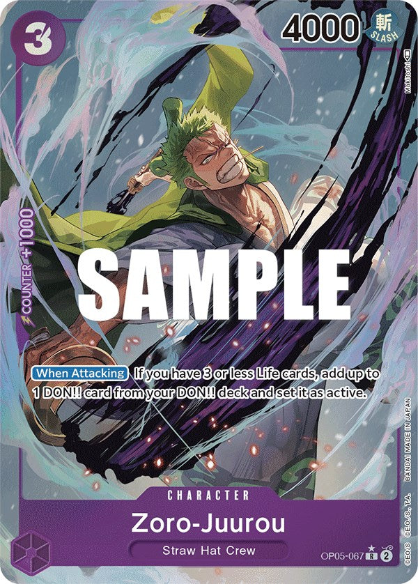 Zoro-Juurou (Alternate Art) [Awakening of the New Era] | Arkham Games and Comics