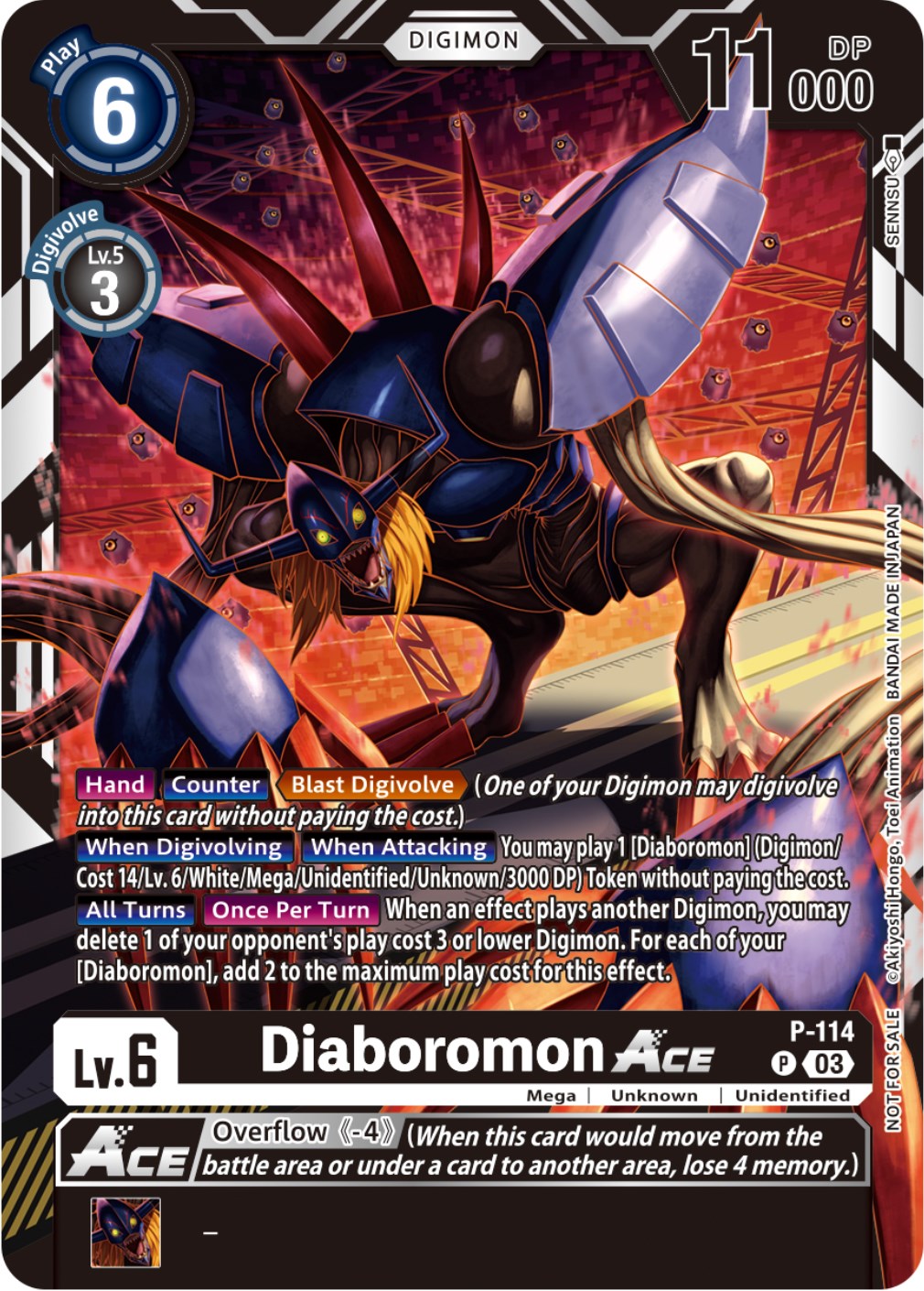 Diaboromon Ace [P-114] (3rd Anniversary Survey Pack) [Promotional Cards] | Arkham Games and Comics