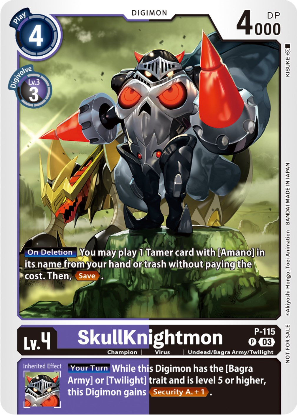 SkullKnightmon [P-115] (3rd Anniversary Survey Pack) [Promotional Cards] | Arkham Games and Comics