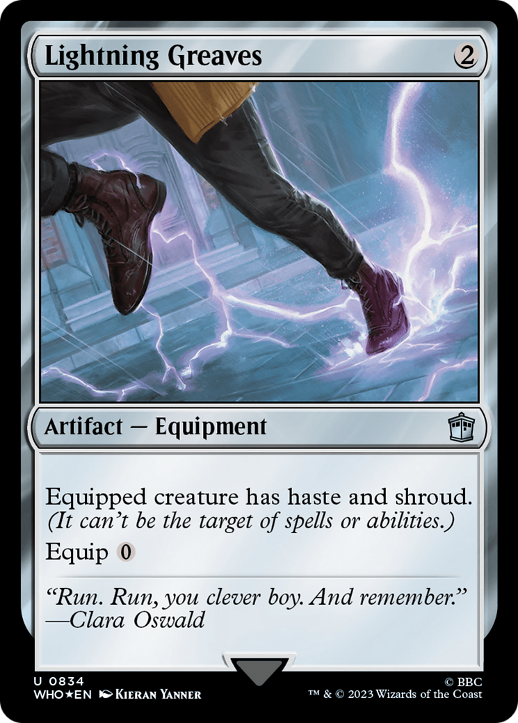 Lightning Greaves (Surge Foil) [Doctor Who] | Arkham Games and Comics