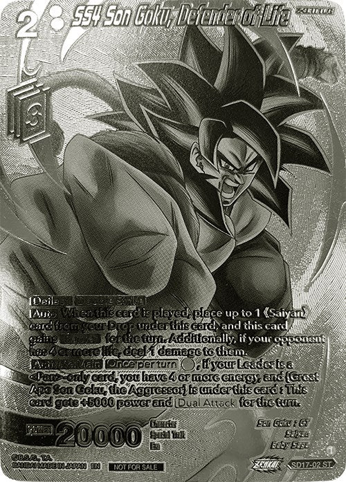 SS4 Son Goku, Defender of Life (2023 Offline Regionals Silver Print) (SD17-02) [Promotion Cards] | Arkham Games and Comics