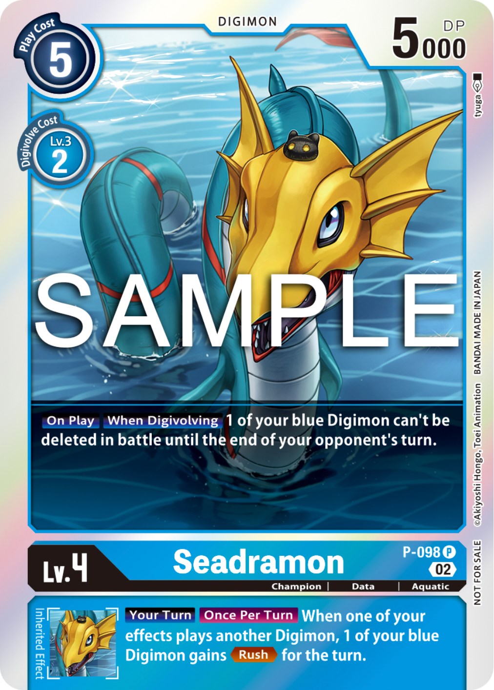 Seadramon [P-098] - P-098 (Limited Card Pack Ver.2) [Promotional Cards] | Arkham Games and Comics