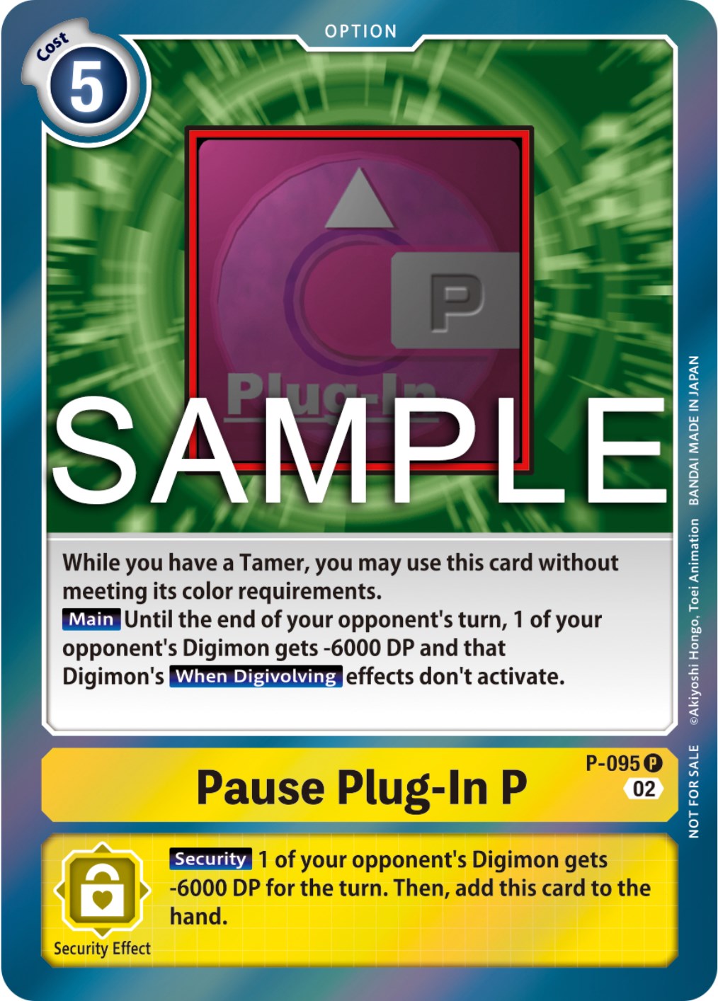 Pause Plug-In P [P-095] (3rd Anniversary Update Pack) [Promotional Cards] | Arkham Games and Comics