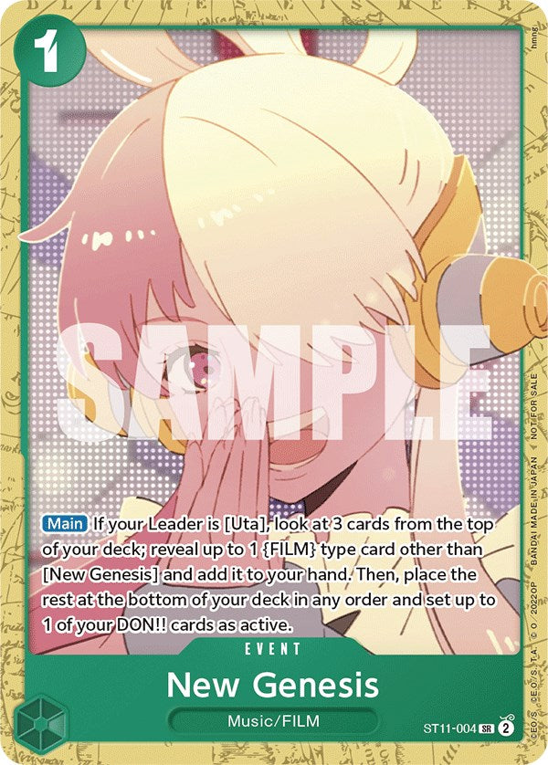 New Genesis (Starter Deck 11: Uta Deck Battle) [One Piece Promotion Cards] | Arkham Games and Comics