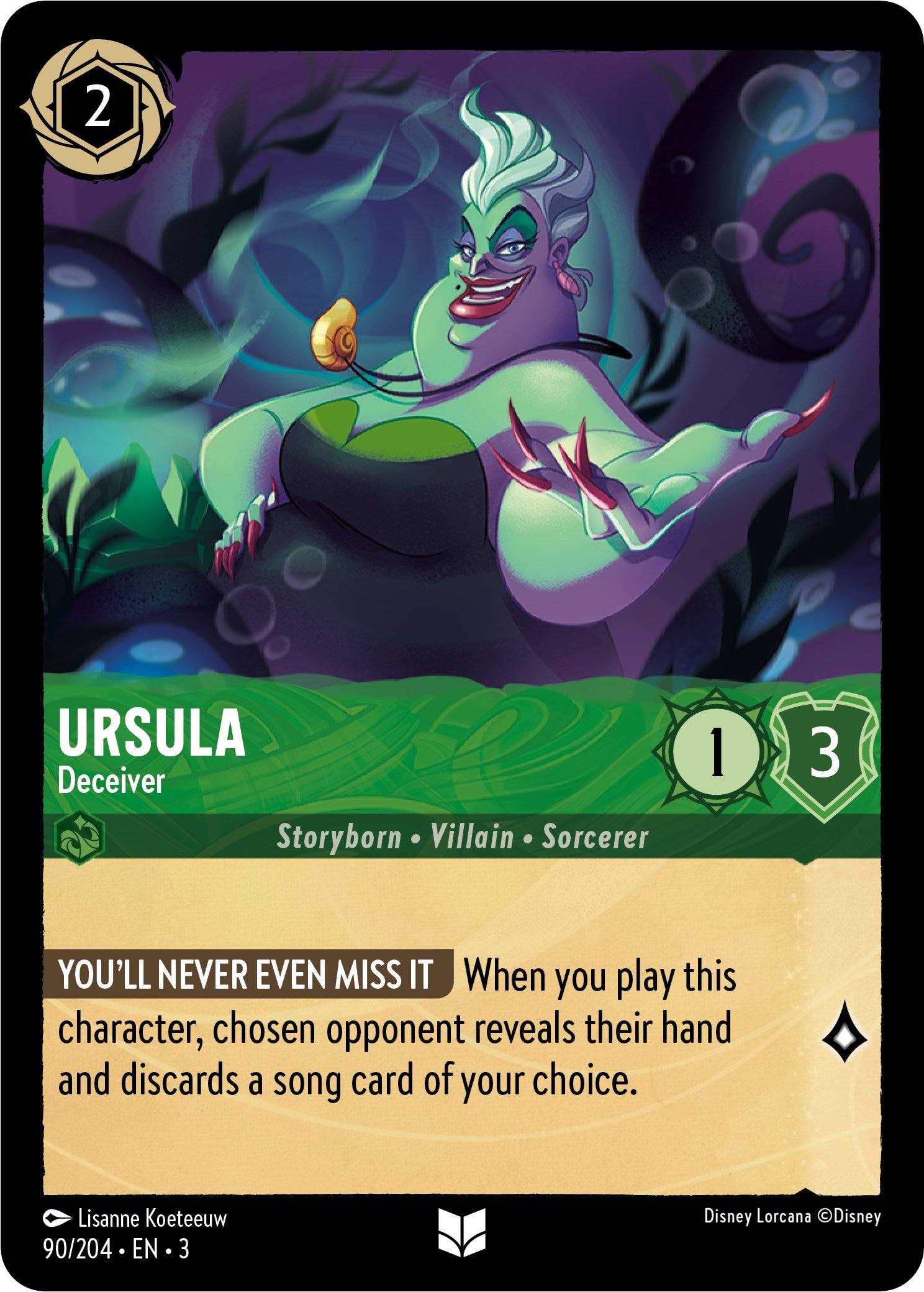 Ursula - Deceiver (90/204) [Into the Inklands] | Arkham Games and Comics