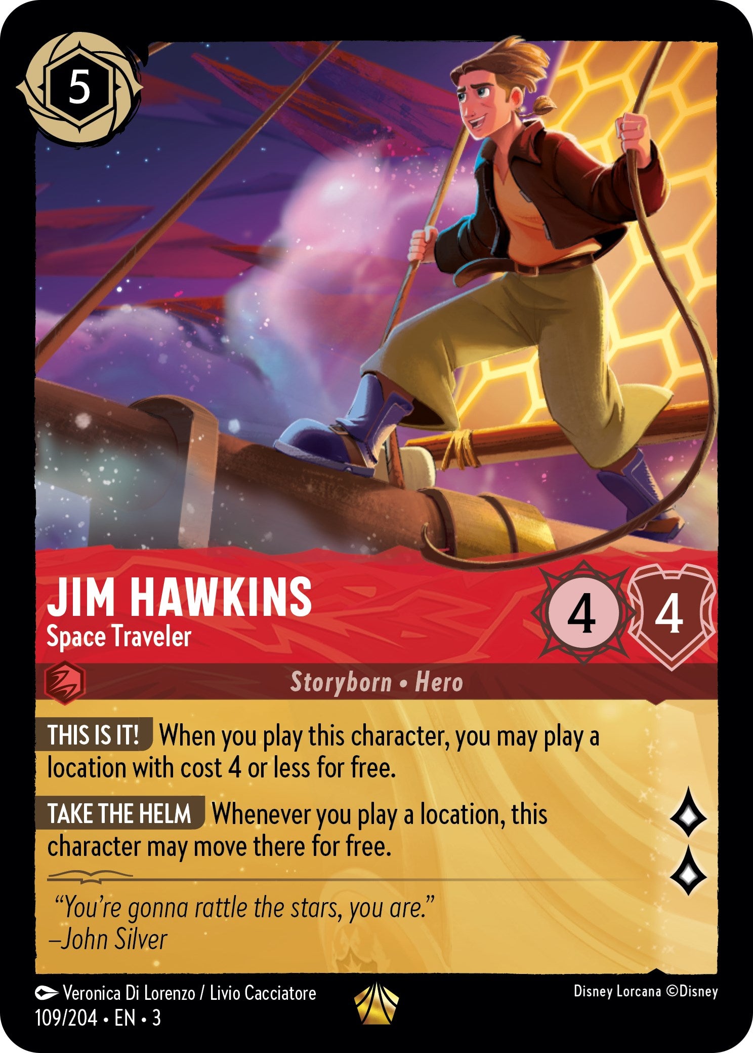 Jim Hawkins - Space Traveler (109/204) [Into the Inklands] | Arkham Games and Comics