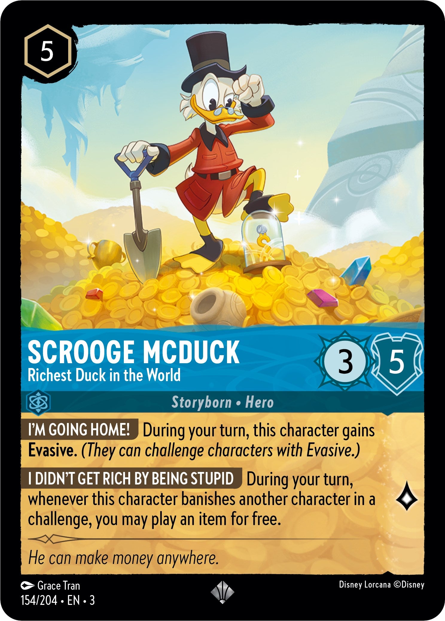 Scrooge McDuck - Richest Duck in the World (154/204) [Into the Inklands] | Arkham Games and Comics