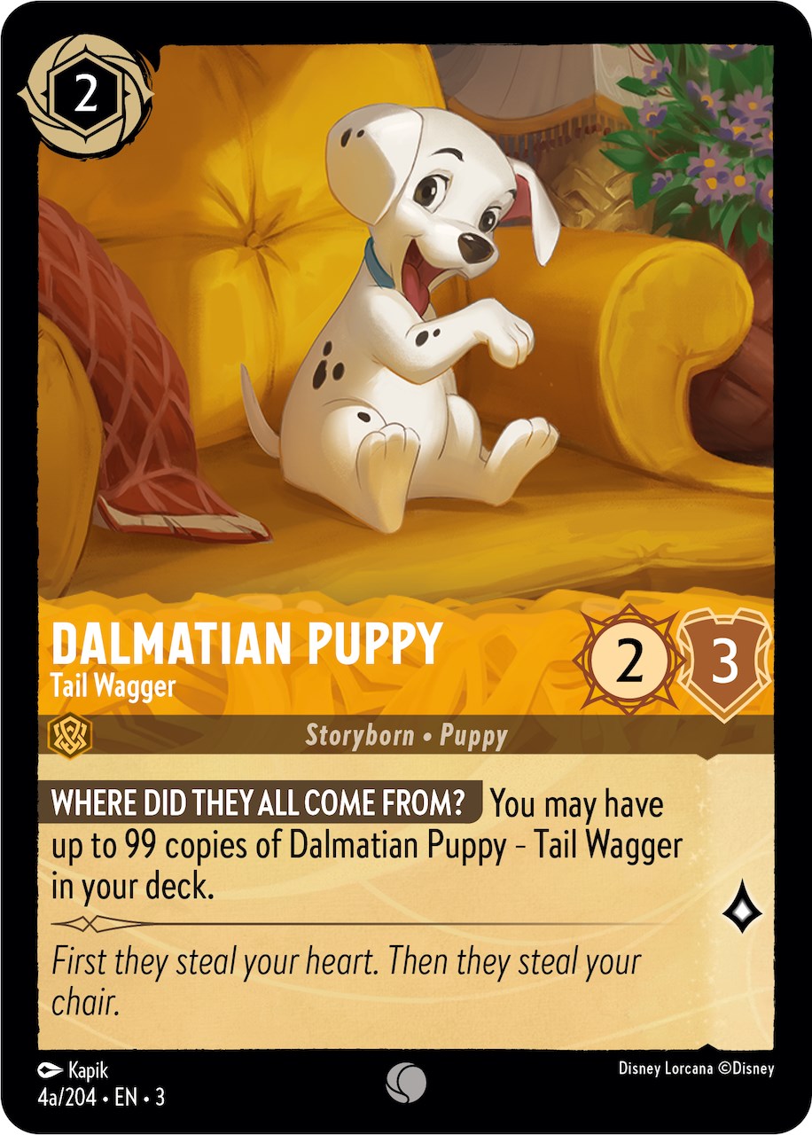 Dalmatian Puppy - Tail Wagger (4a) (4a/204) [Into the Inklands] | Arkham Games and Comics