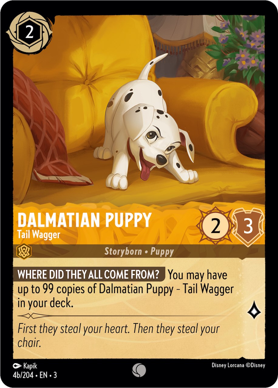 Dalmatian Puppy - Tail Wagger (4b) (4b/204) [Into the Inklands] | Arkham Games and Comics