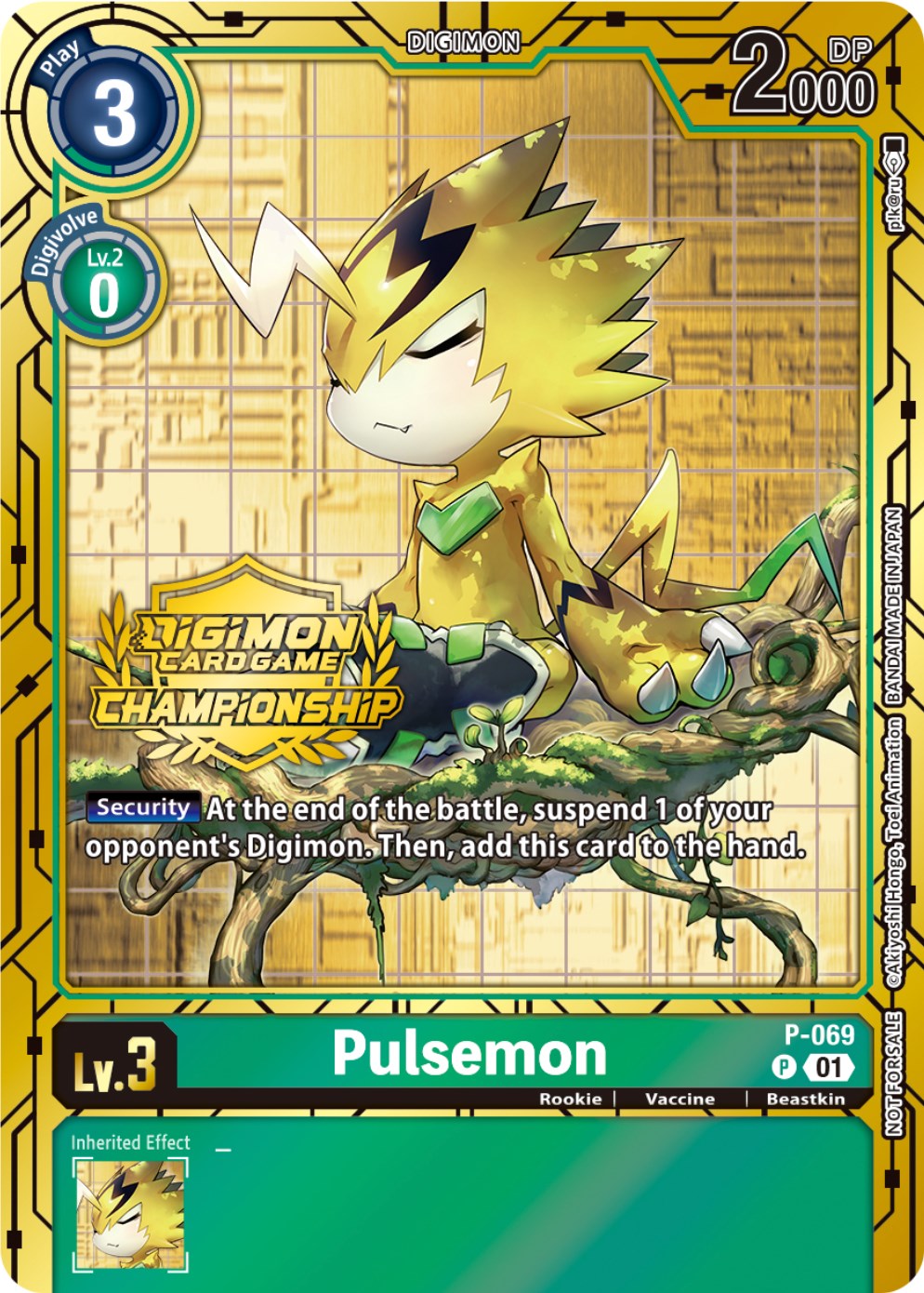 Pulsemon [P-069] (Championship 2023 Gold Card Set) [Promotional Cards] | Arkham Games and Comics