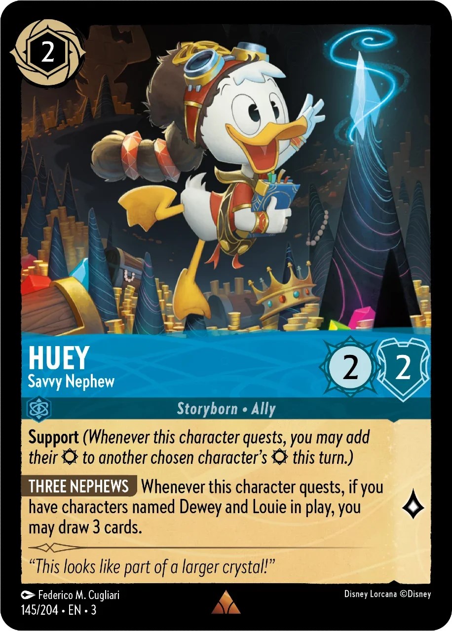Huey - Savvy Nephew (145/204) [Into the Inklands] | Arkham Games and Comics