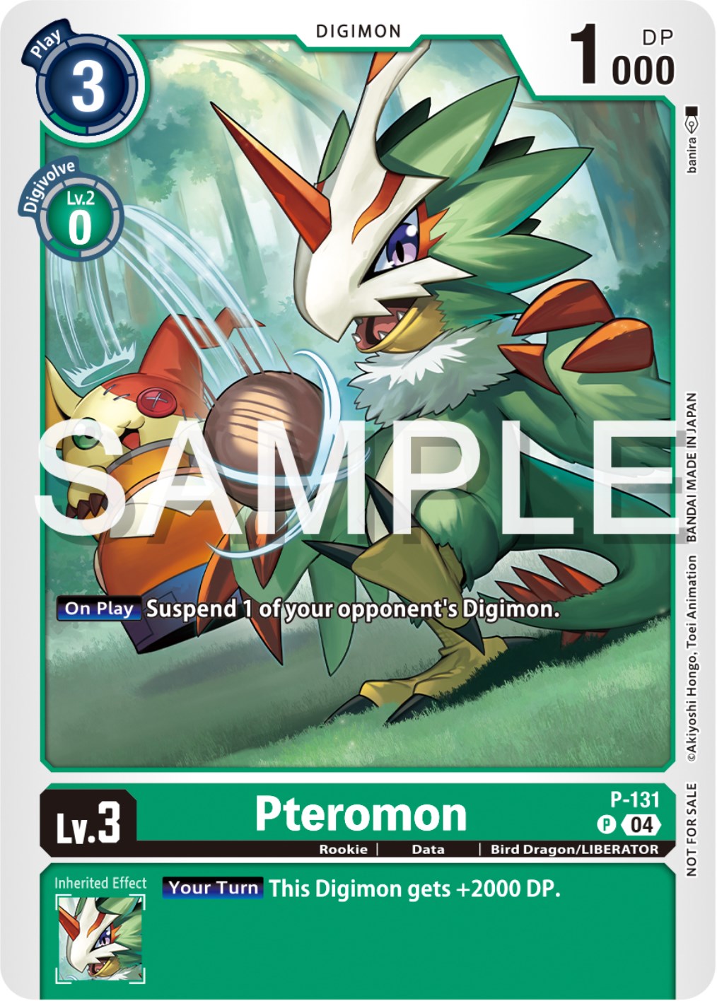 Pteromon [P-131] (Digimon Liberator Promotion Pack) [Promotional Cards] | Arkham Games and Comics