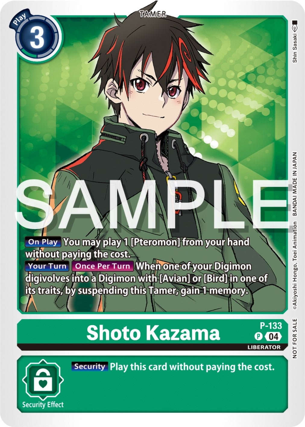 Shoto Kazama [P-133] (Digimon Liberator Promotion Pack) [Promotional Cards] | Arkham Games and Comics