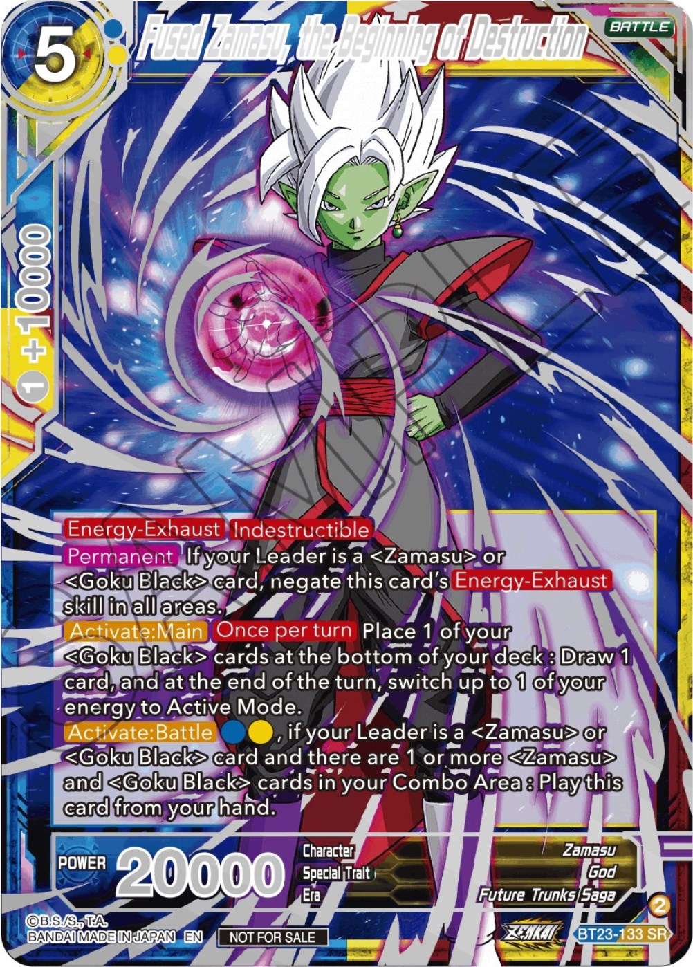 Fused Zamasu, the Beginning of Destruction (Championship 2023 Reward Alternate Art Card Set) (Holo) (BT23-133) [Tournament Promotion Cards] | Arkham Games and Comics