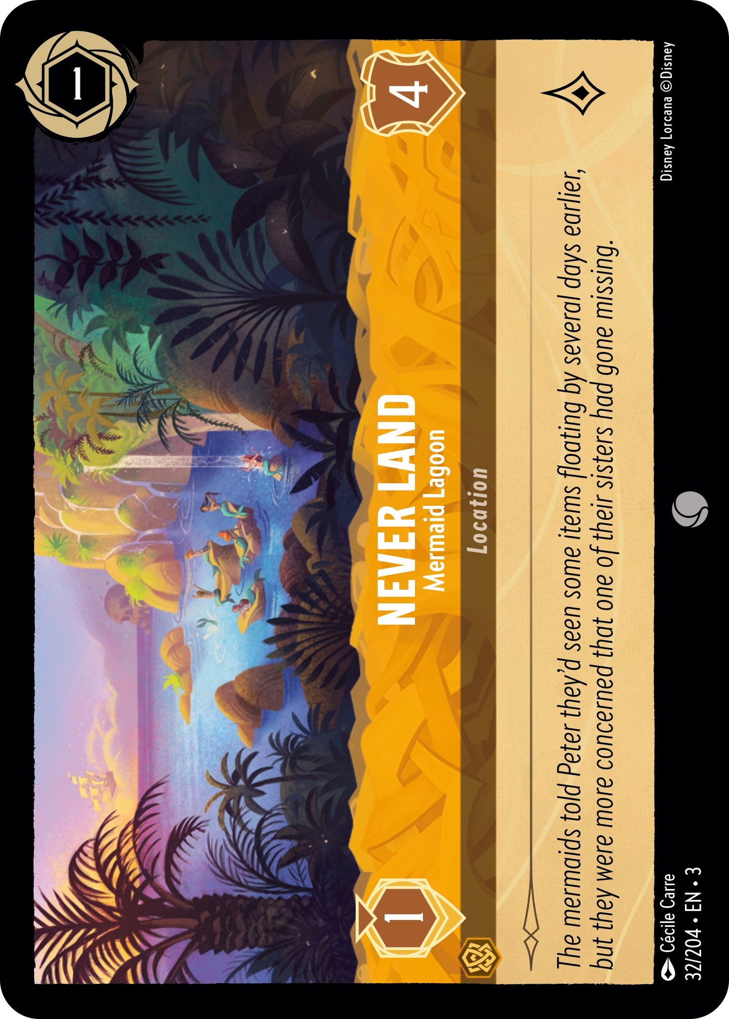 Never Land - Mermaid Lagoon (32/204) [Into the Inklands] | Arkham Games and Comics