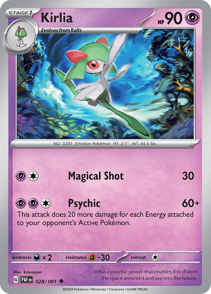 Kirlia (028/091) [Scarlet & Violet: Paldean Fates] | Arkham Games and Comics