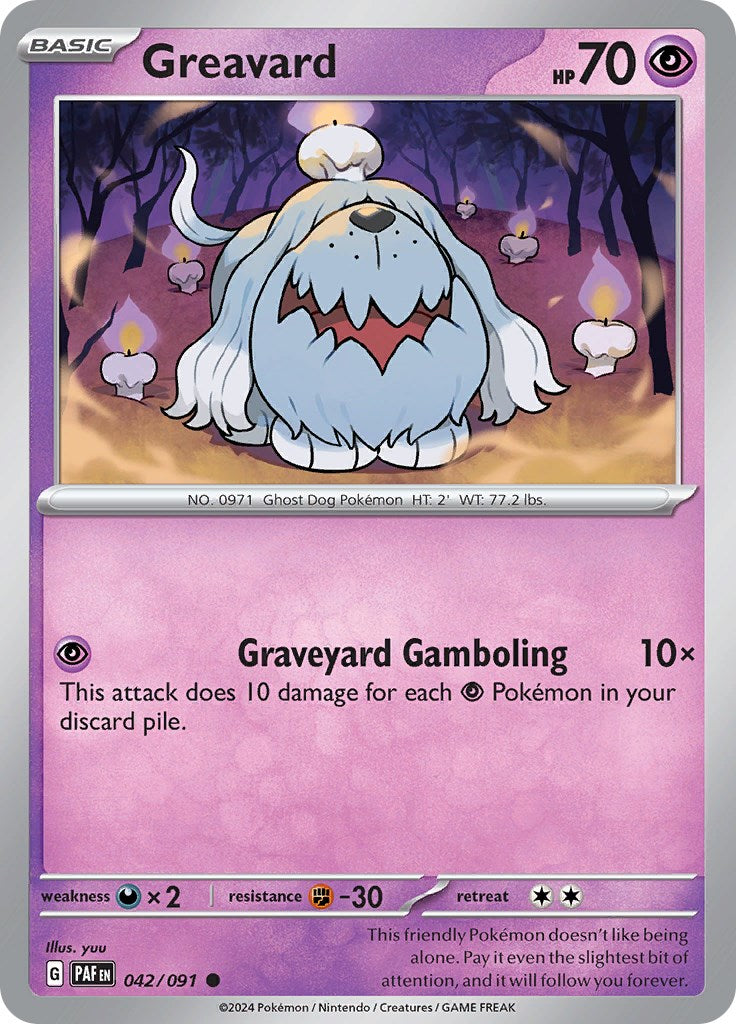 Greavard (042/091) [Scarlet & Violet: Paldean Fates] | Arkham Games and Comics