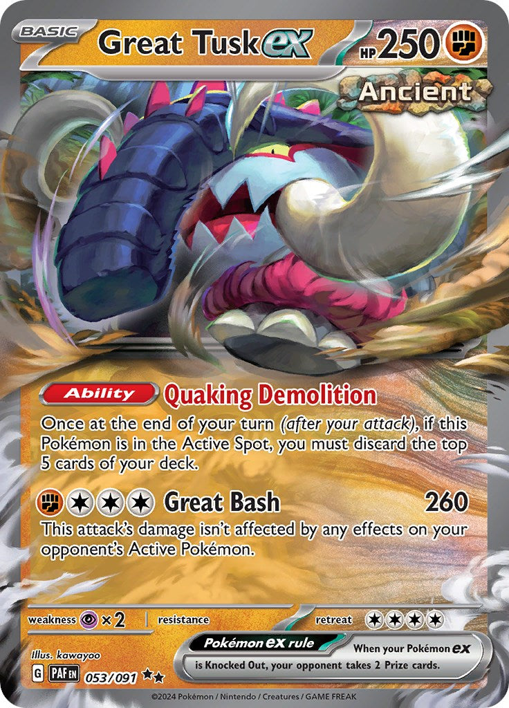 Great Tusk ex (053/091) [Scarlet & Violet: Paldean Fates] | Arkham Games and Comics