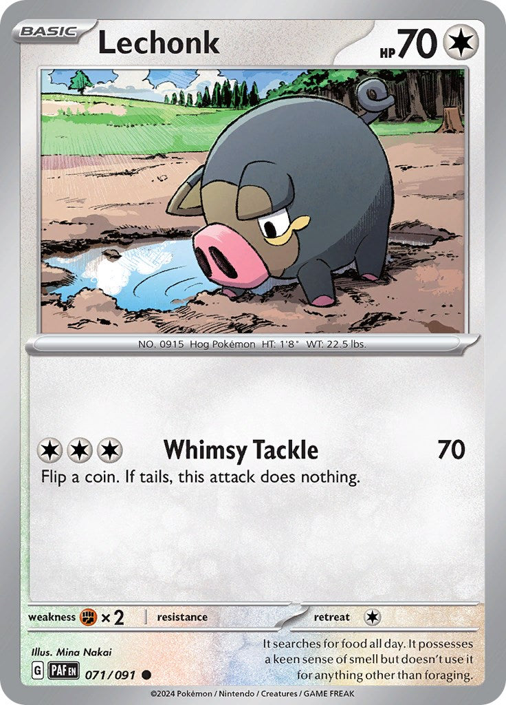 Lechonk (071/091) [Scarlet & Violet: Paldean Fates] | Arkham Games and Comics