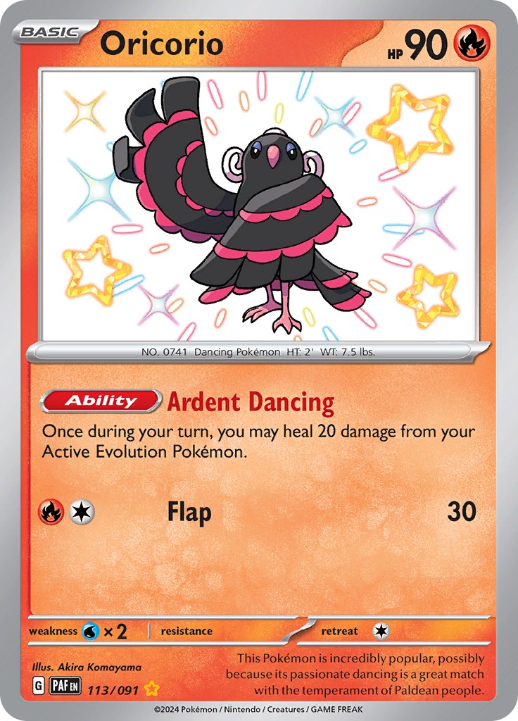 Oricorio (113/091) [Scarlet & Violet: Paldean Fates] | Arkham Games and Comics