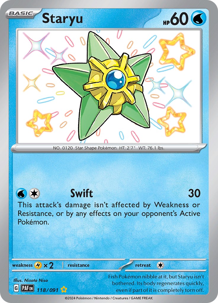 Staryu (118/091) [Scarlet & Violet: Paldean Fates] | Arkham Games and Comics