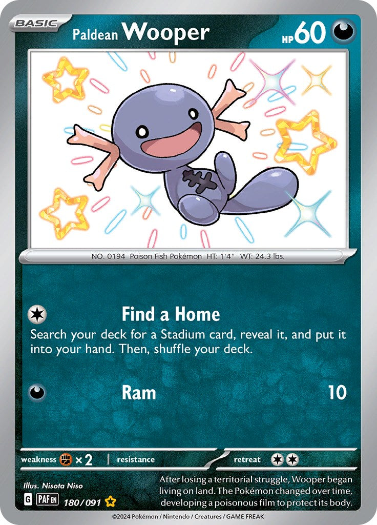 Paldean Wooper (180/091) [Scarlet & Violet: Paldean Fates] | Arkham Games and Comics