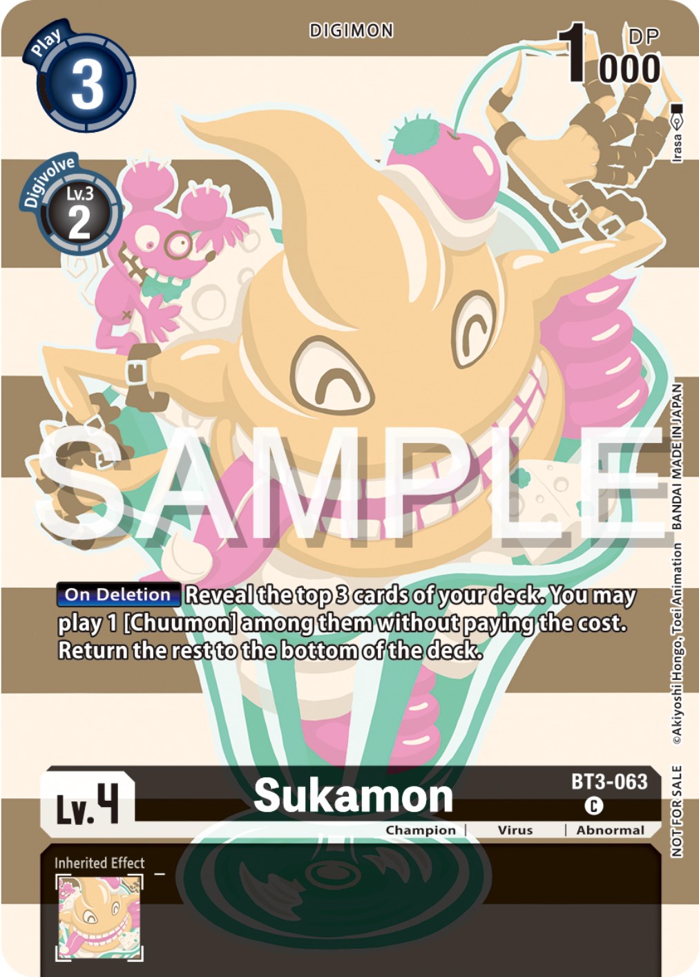 Sukamon [BT3-063] (Digimon Illustration Competition Pack 2023) [Release Special Booster Promos] | Arkham Games and Comics