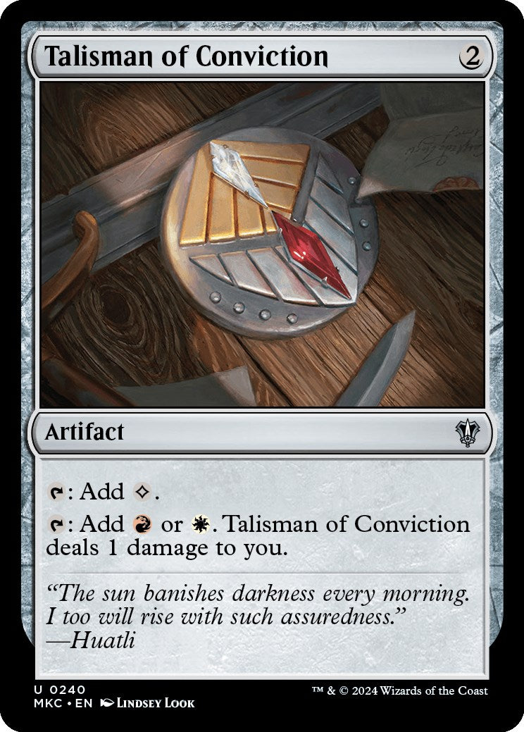 Talisman of Conviction [Murders at Karlov Manor Commander] | Arkham Games and Comics