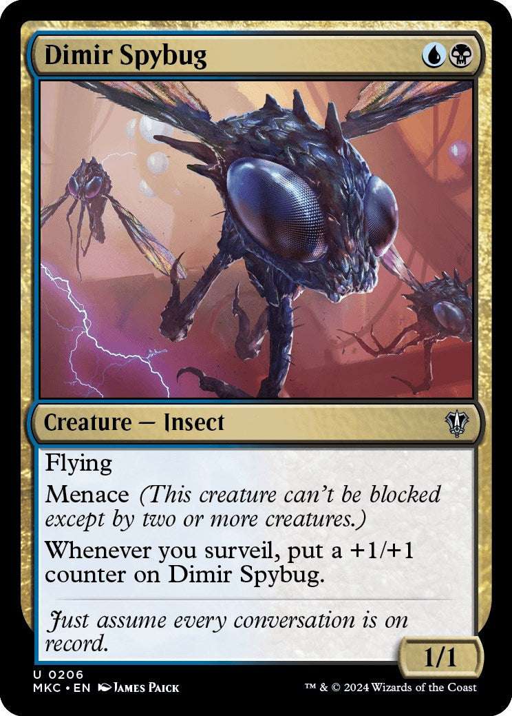 Dimir Spybug [Murders at Karlov Manor Commander] | Arkham Games and Comics