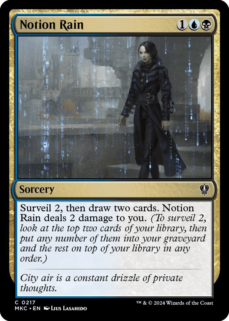 Notion Rain [Murders at Karlov Manor Commander] | Arkham Games and Comics