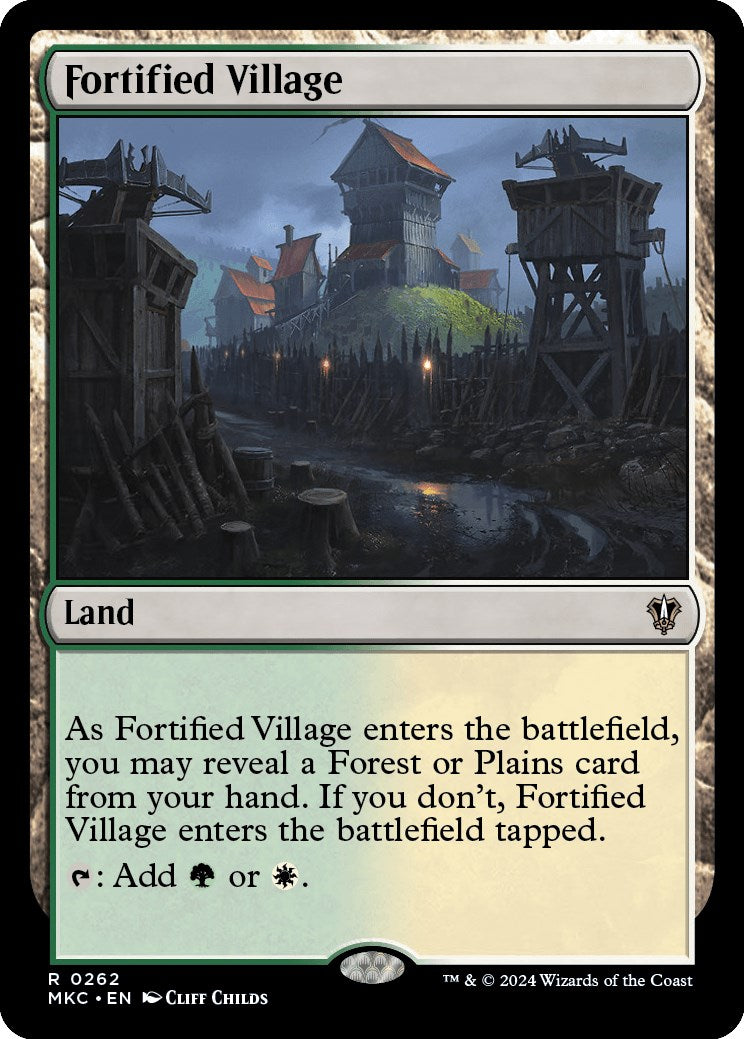Fortified Village [Murders at Karlov Manor Commander] | Arkham Games and Comics