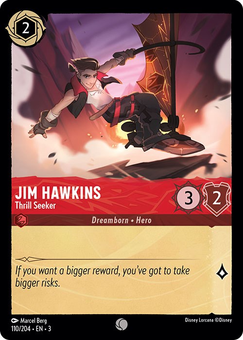 Jim Hawkins - Thrill Seeker (110/204) [Into the Inklands] | Arkham Games and Comics