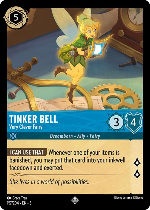 Tinker Bell - Very Clever Fairy (157/204) [Into the Inklands] | Arkham Games and Comics