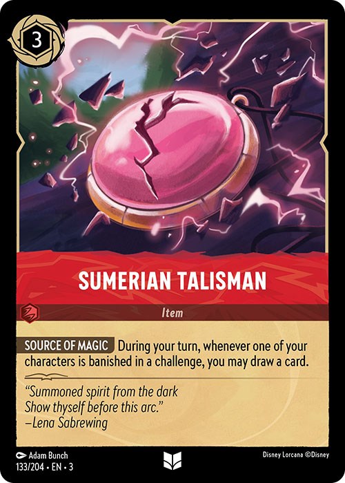 Sumerian Talisman (133/204) [Into the Inklands] | Arkham Games and Comics