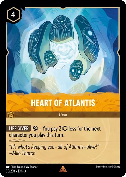 Heart of Atlantis (30/204) [Into the Inklands] | Arkham Games and Comics