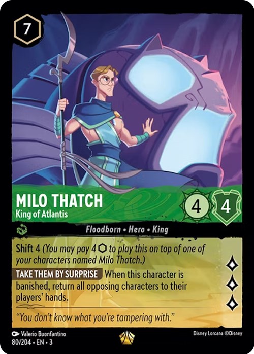 Milo Thatch - King of Atlantis (80/204) [Into the Inklands] | Arkham Games and Comics