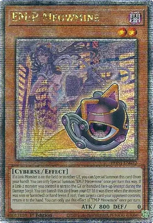 EM:P Meowmine [PHNI-EN032] Quarter Century Secret Rare | Arkham Games and Comics