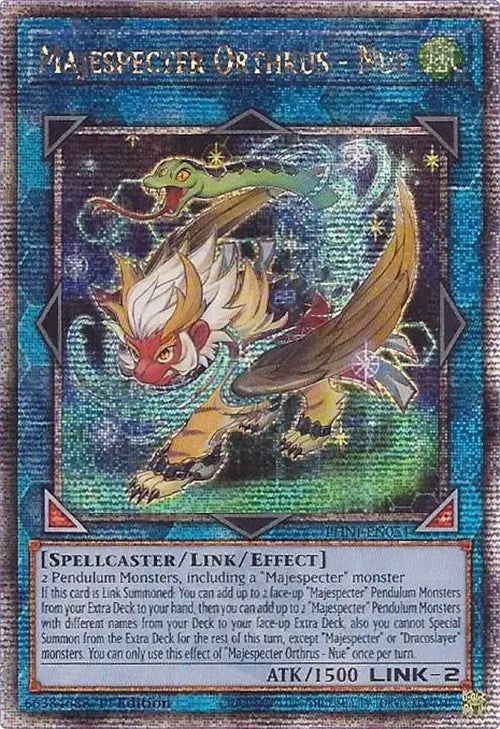 Majespecter Orthrus - Nue [PHNI-EN051] Quarter Century Secret Rare | Arkham Games and Comics