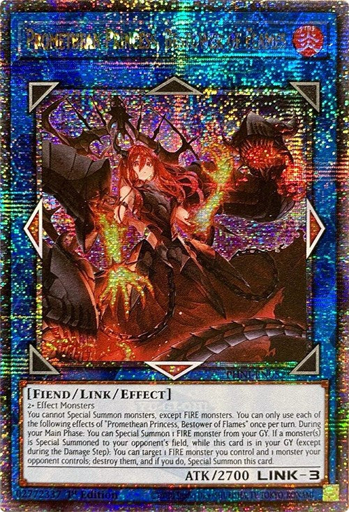 Promethean Princess, Bestower of Flames [PHNI-EN052] Quarter Century Secret Rare | Arkham Games and Comics