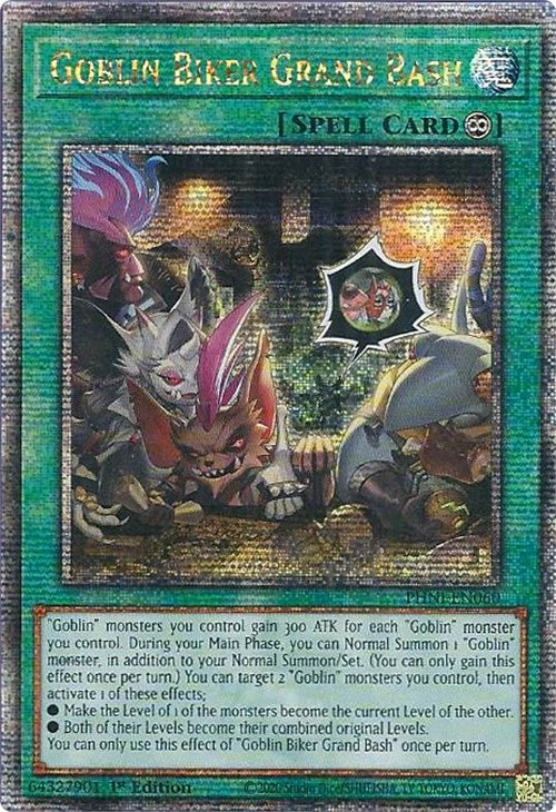 Goblin Biker Grand Bash [PHNI-EN060] Quarter Century Secret Rare | Arkham Games and Comics